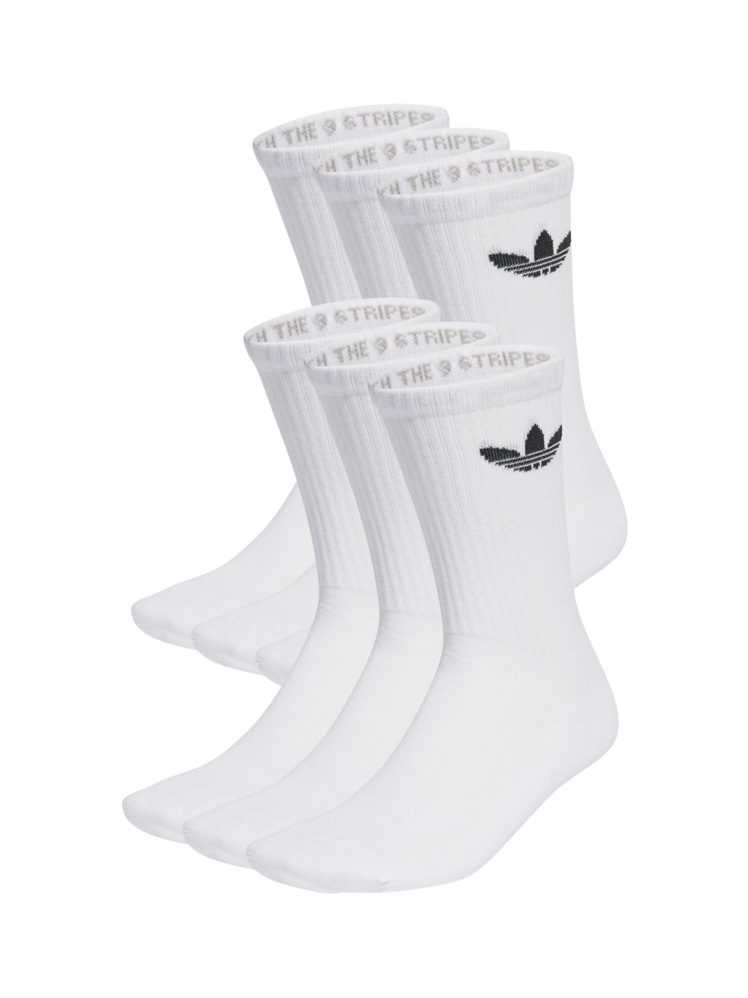 Șosete 'Trefoil' de la ADIDAS ORIGINALS pe alb: față