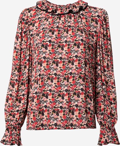 Hofmann Copenhagen Bluse 'Ellis' in gelb / pink / rot / schwarz / weiß, Produktansicht