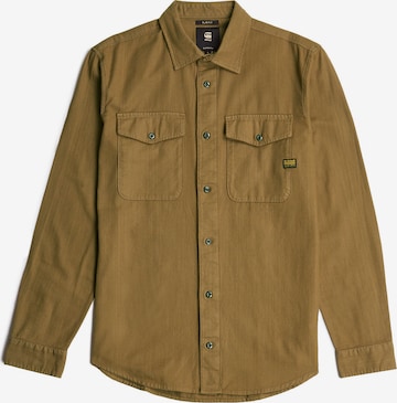 Chemise 'Marine' G-STAR en marron : devant