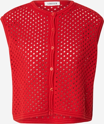 Vestă 'Mina' de la EDITED pe roșu: față