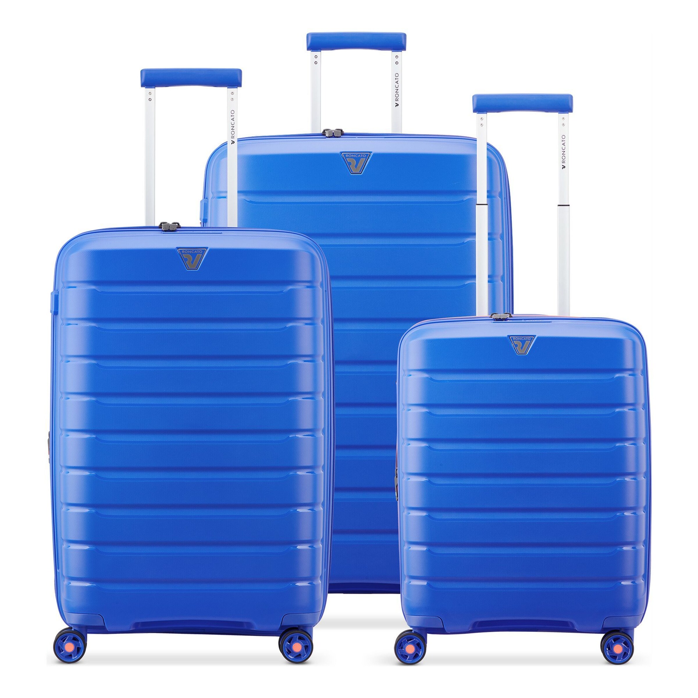 Roncato Suitcase set in Blue: front