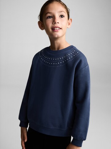 MANGO KIDS Sweatshirt in Blue: front