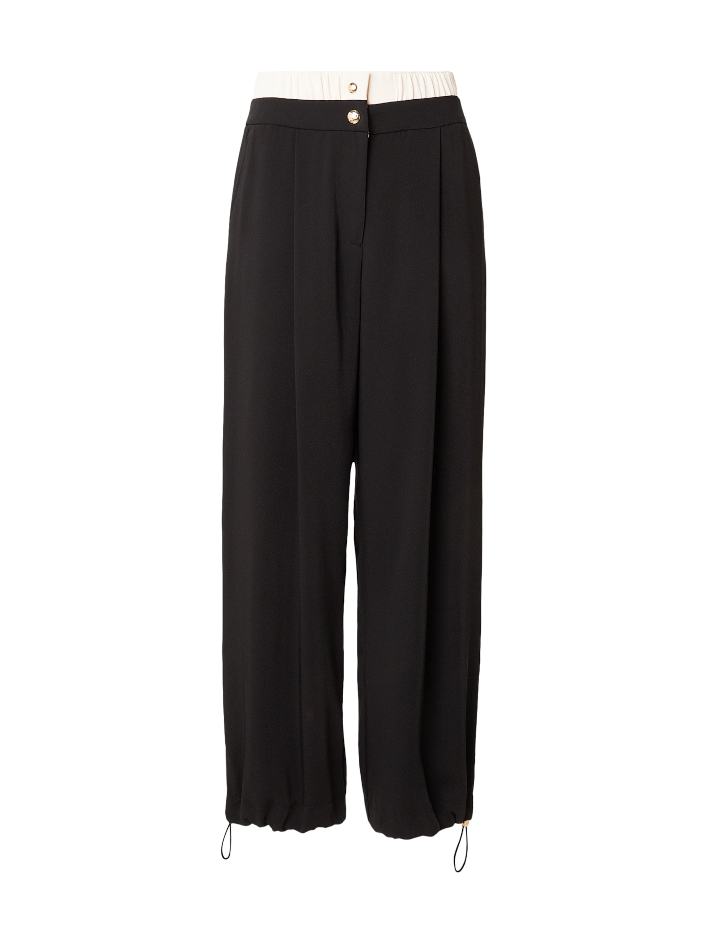 Liu Jo Baggy Брюки со складками в Черный: спереди