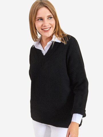 Bianco Lucci Kampsun 'Pullover', värv must