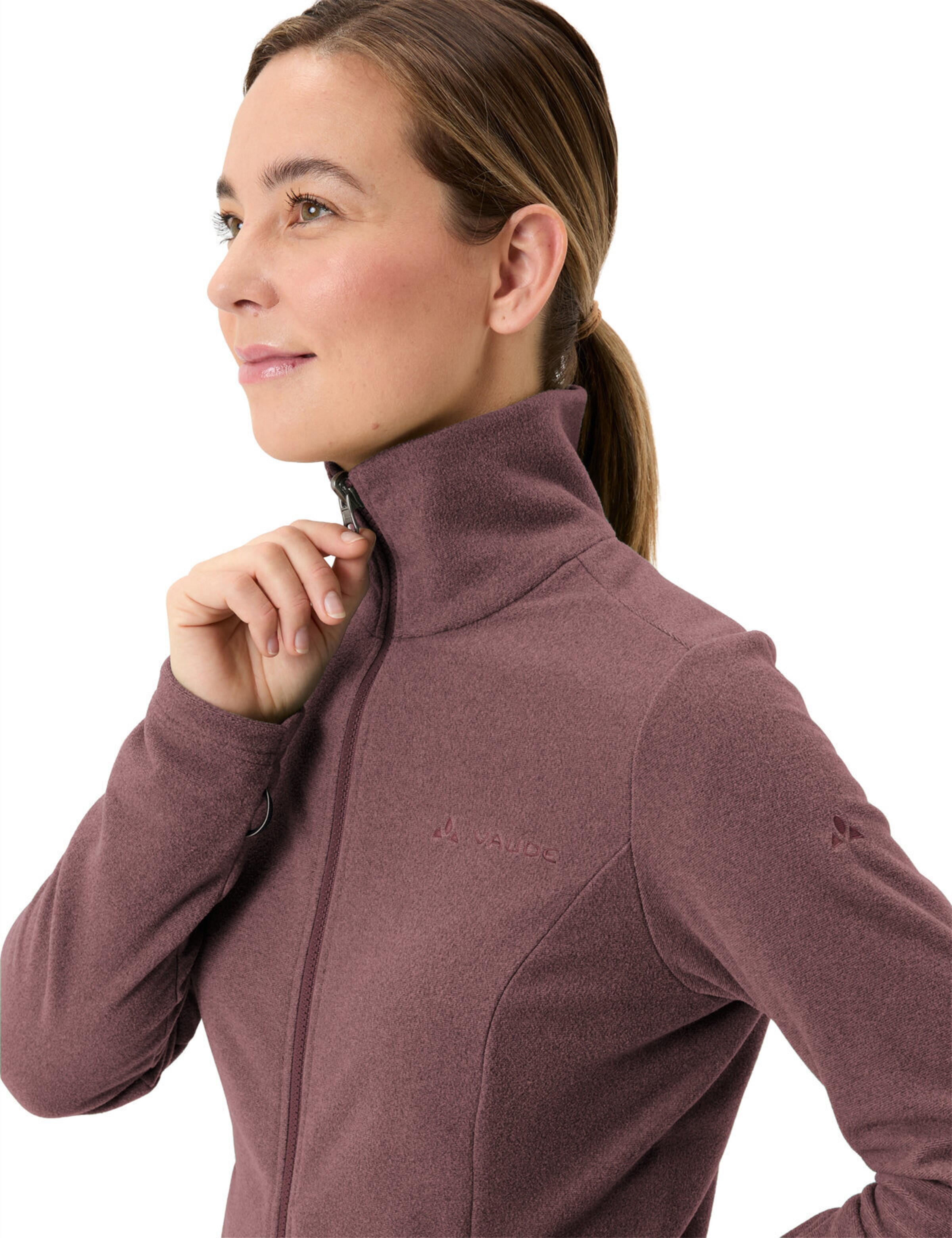VAUDE Athletic fleece jacket in Red
