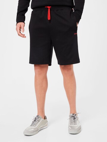 HUGO Red Regular Pants 'Datinir' in Black: front