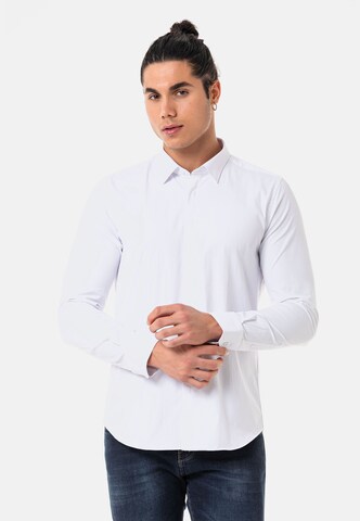 Redbridge Regular fit Zakelijk overhemd in Wit: voorkant