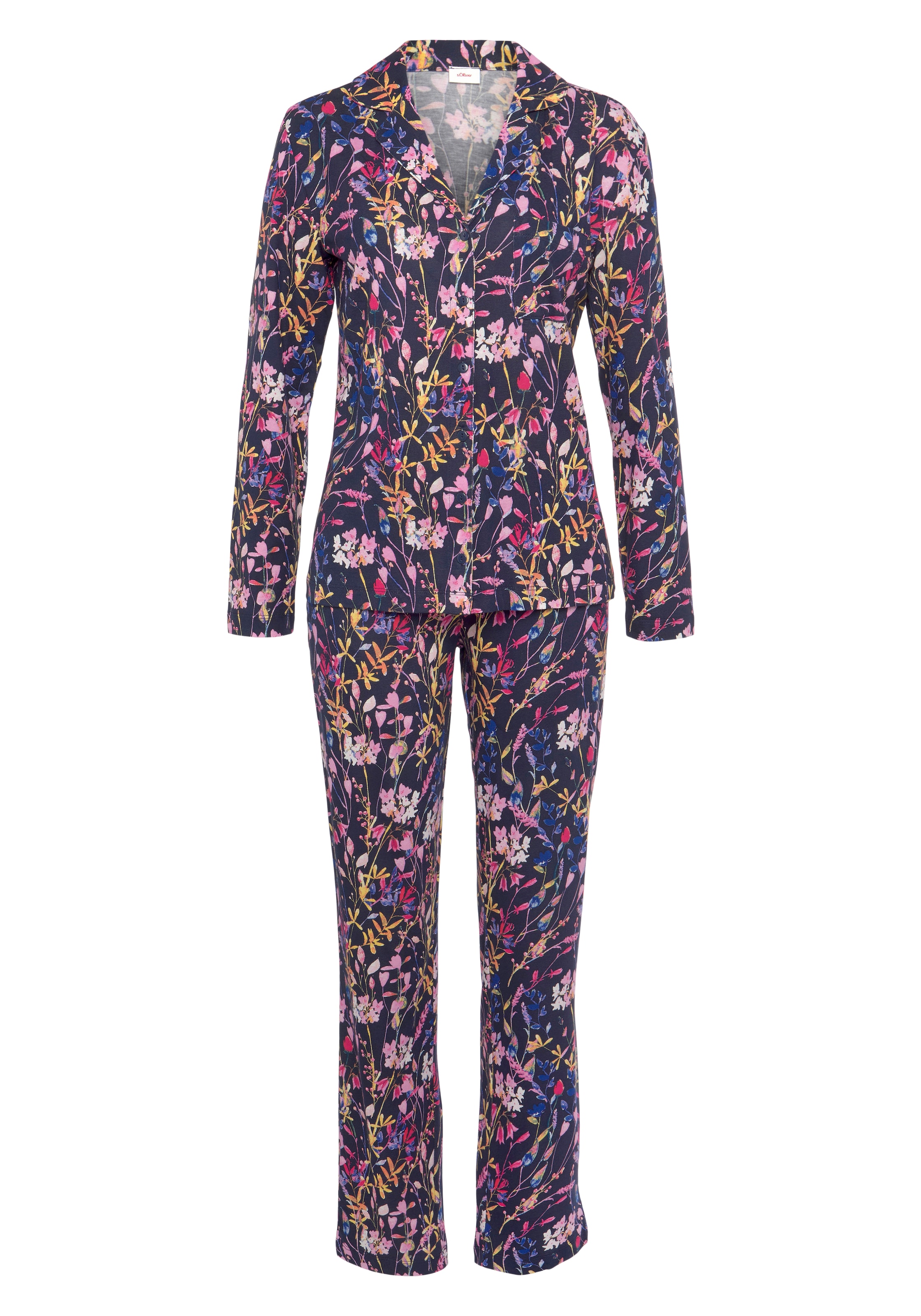 Pyjama s.Oliver en bleu : devant