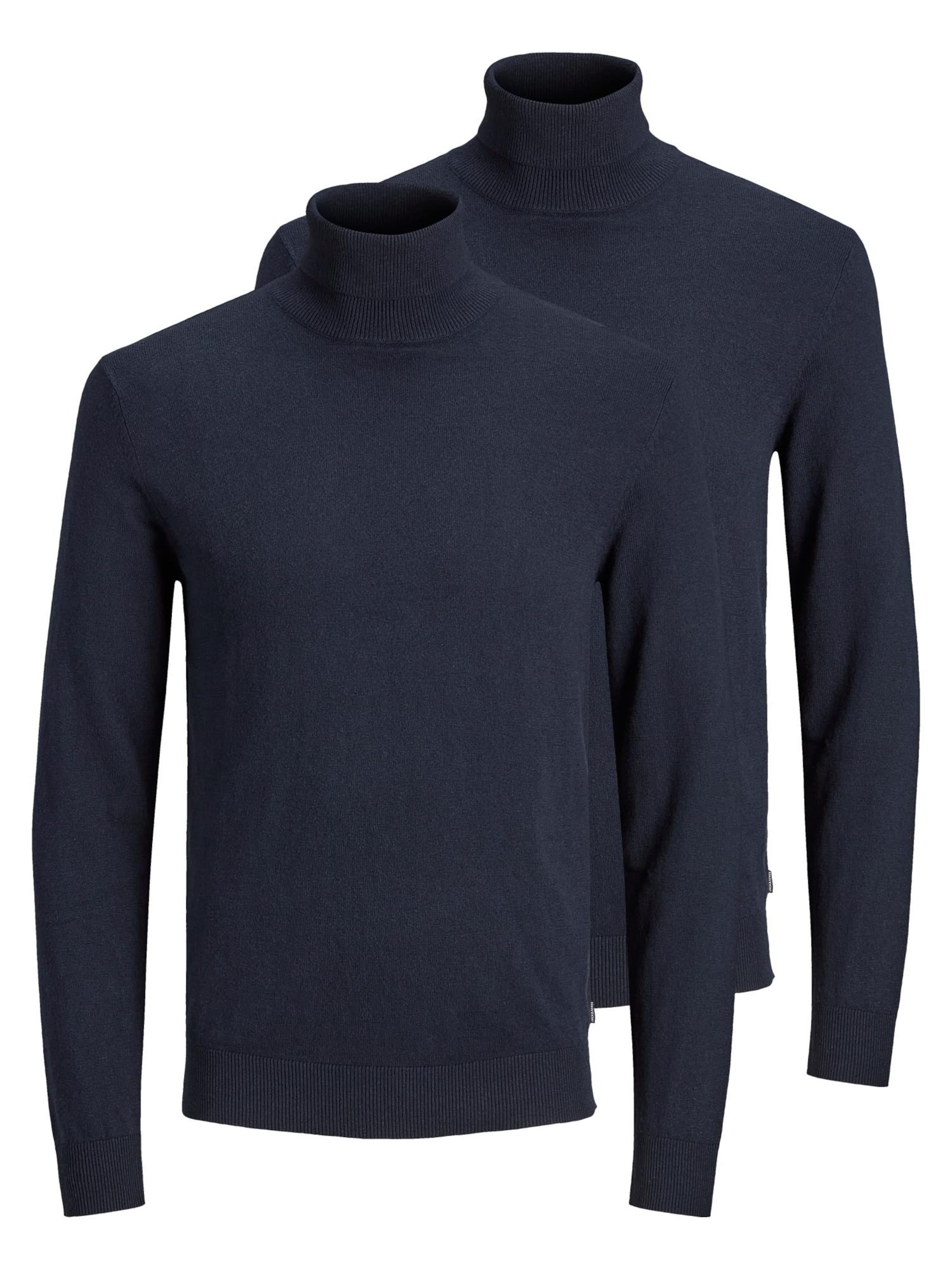 JACK & JONES Sweater 'Emil Knit' in Blue: front