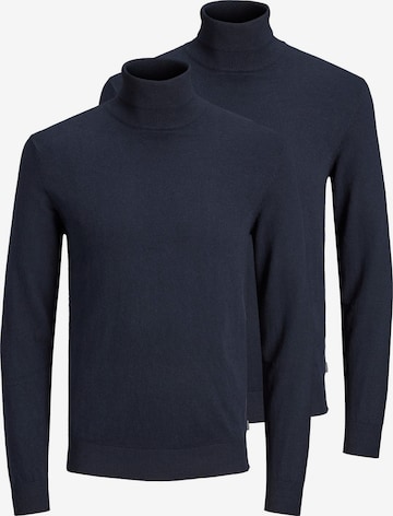 JACK & JONES Sweater 'Emil Knit' in Blue: front