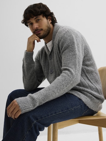 bonprix Gebreid vest in Grijs