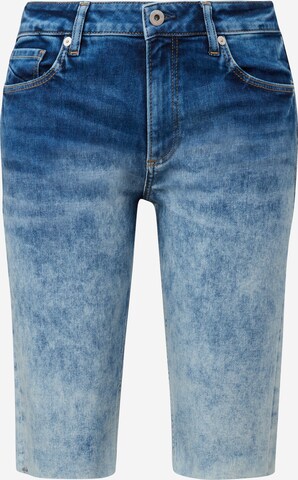 QS Slimfit Jeans i blå: forside