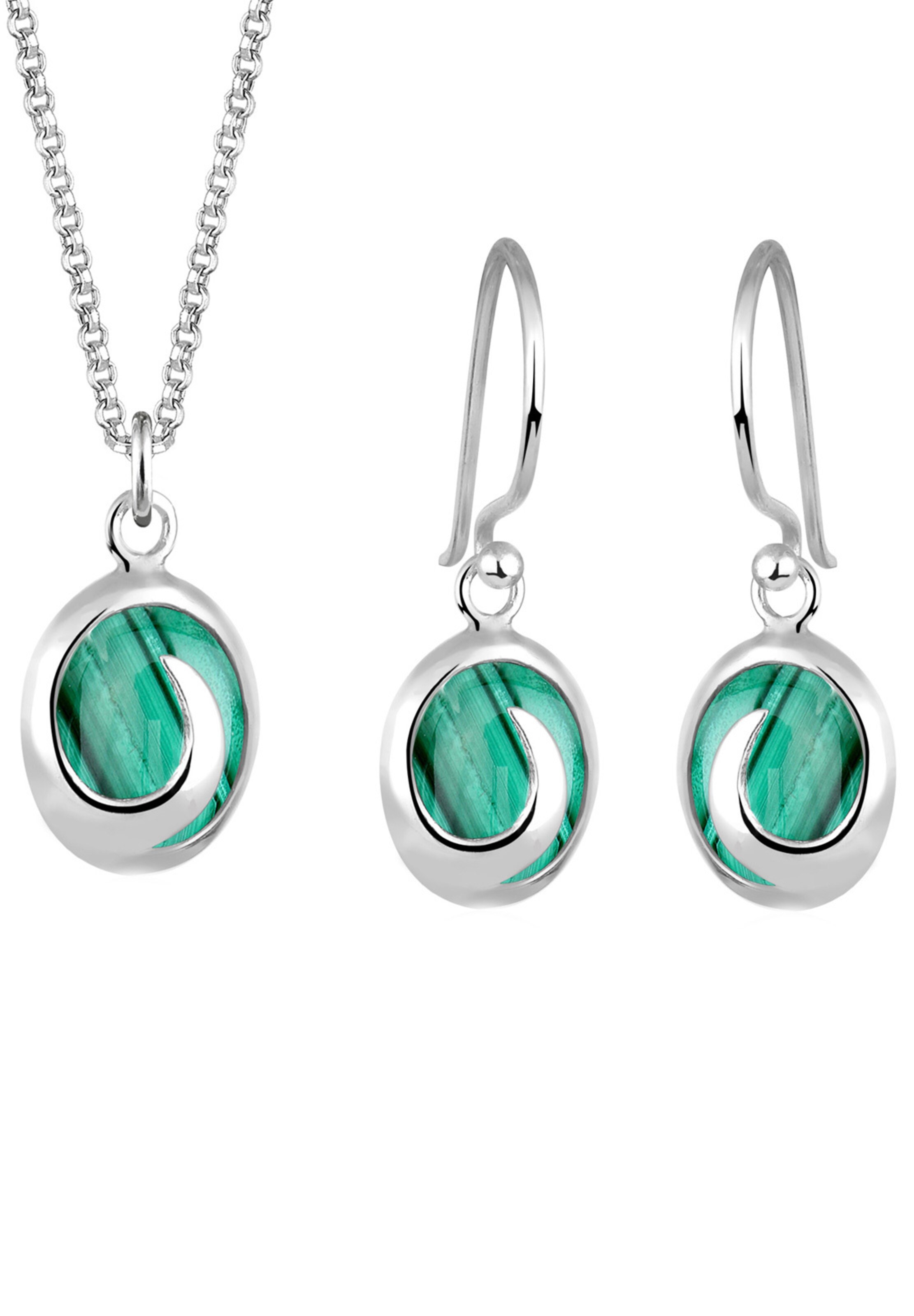 ELLI Jewelry Set in Silver: front