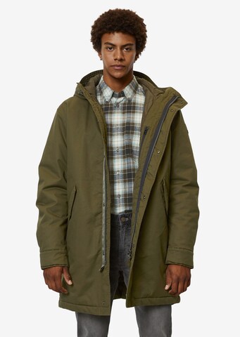 Parka mi-saison Marc O'Polo DENIM en vert : devant