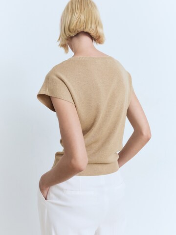 MANGO Sweater 'BANANA' in Beige