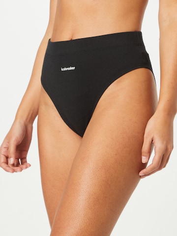 ICEBREAKER - Cueca desportiva 'Queens' em preto: frente