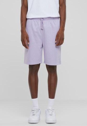 Pantaloni 'Terry' di Urban Classics in lilla: frontale