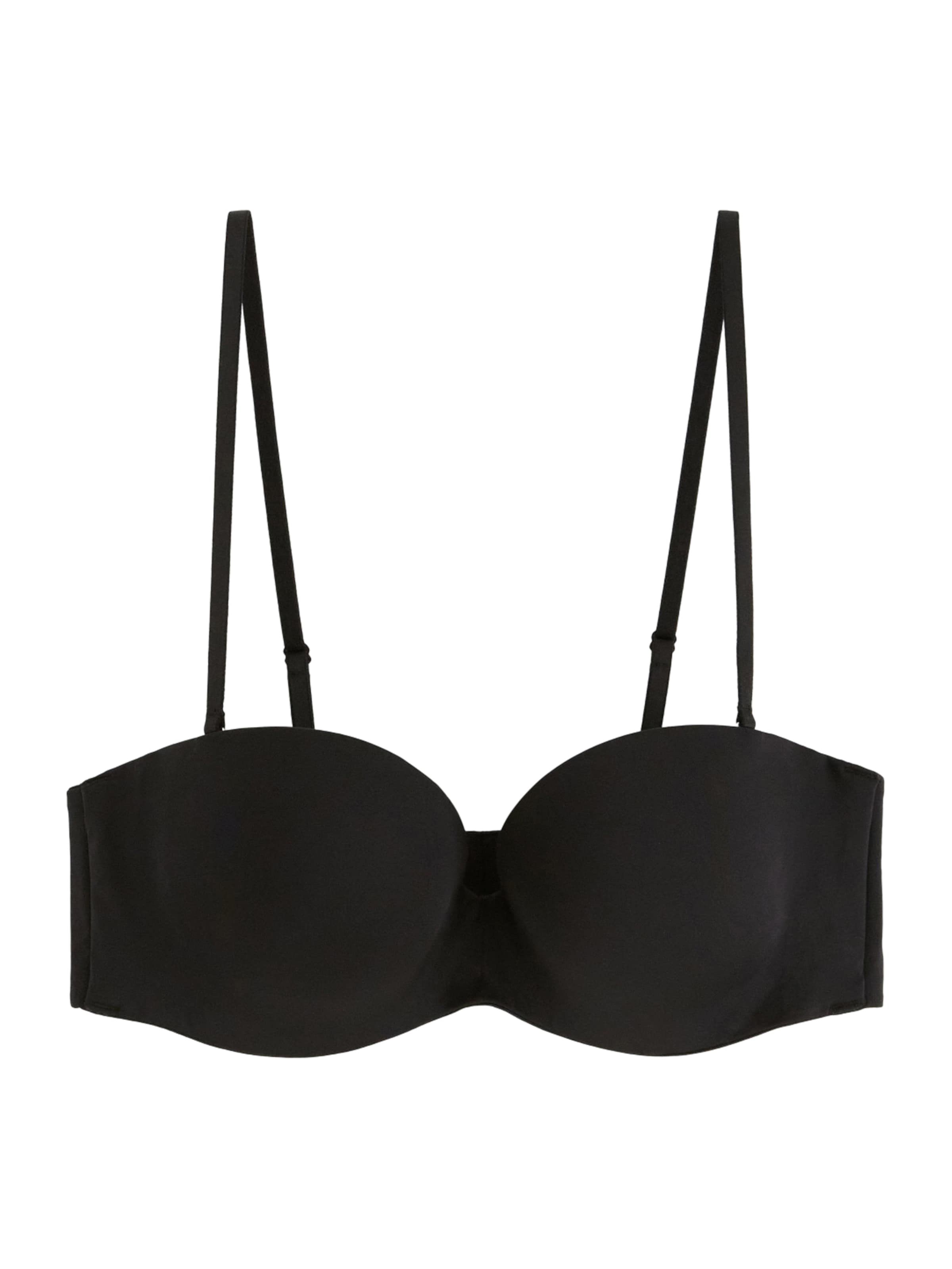 Lindex Balconette Rinnahoidja 'Reese', värv must: eest vaates