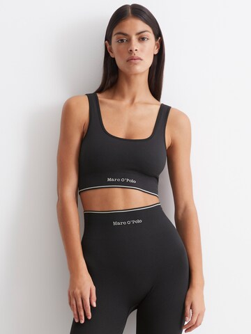 Haut ' Seamless Waffle ' Marc O'Polo en noir : devant