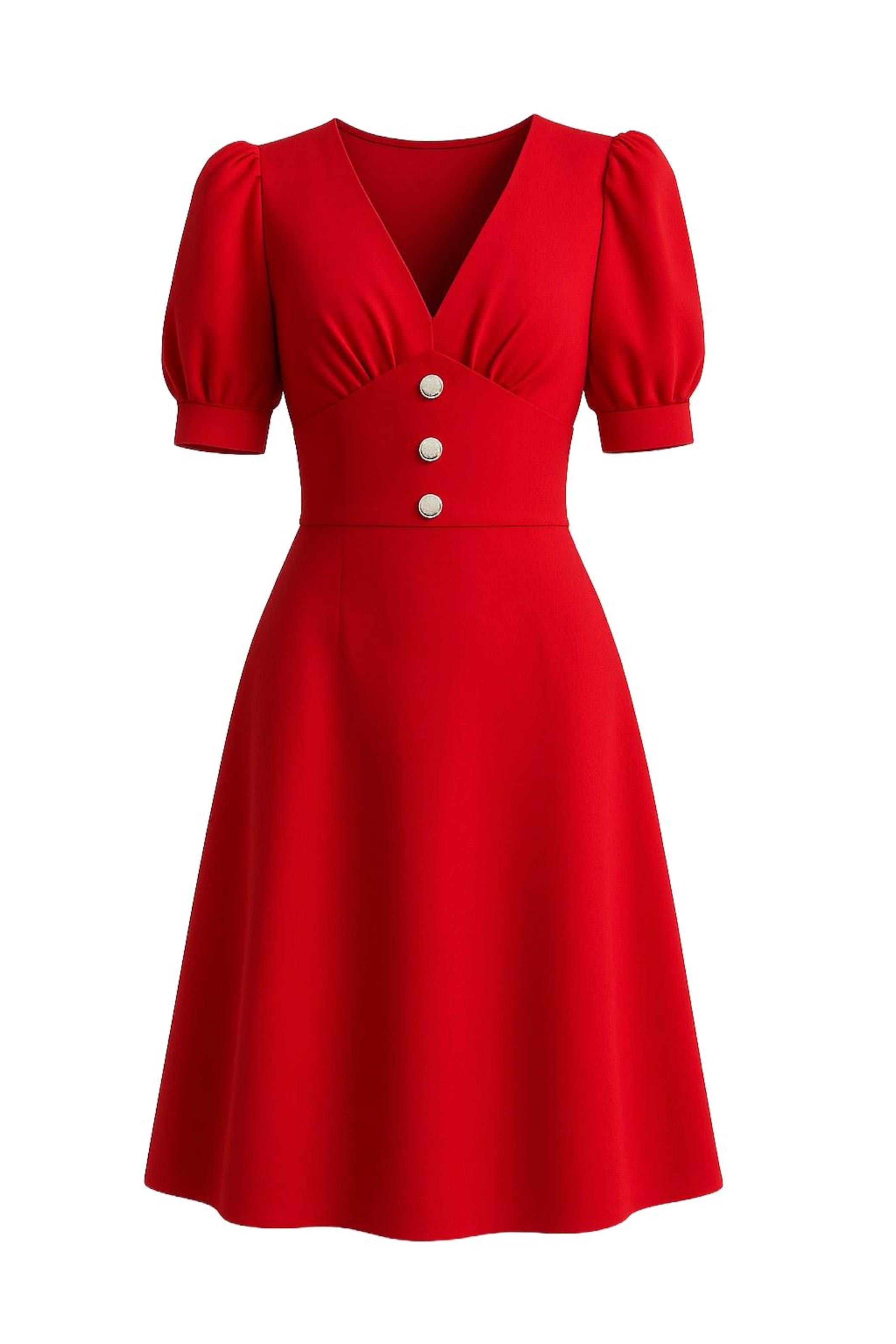 WOMAN VISION Shirt dress in Red: front