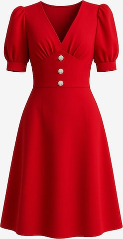 WOMAN VISION Shirt Dress in Red: front