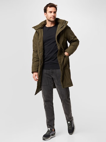 Manteau mi-saison 'Paul' ABOUT YOU en vert