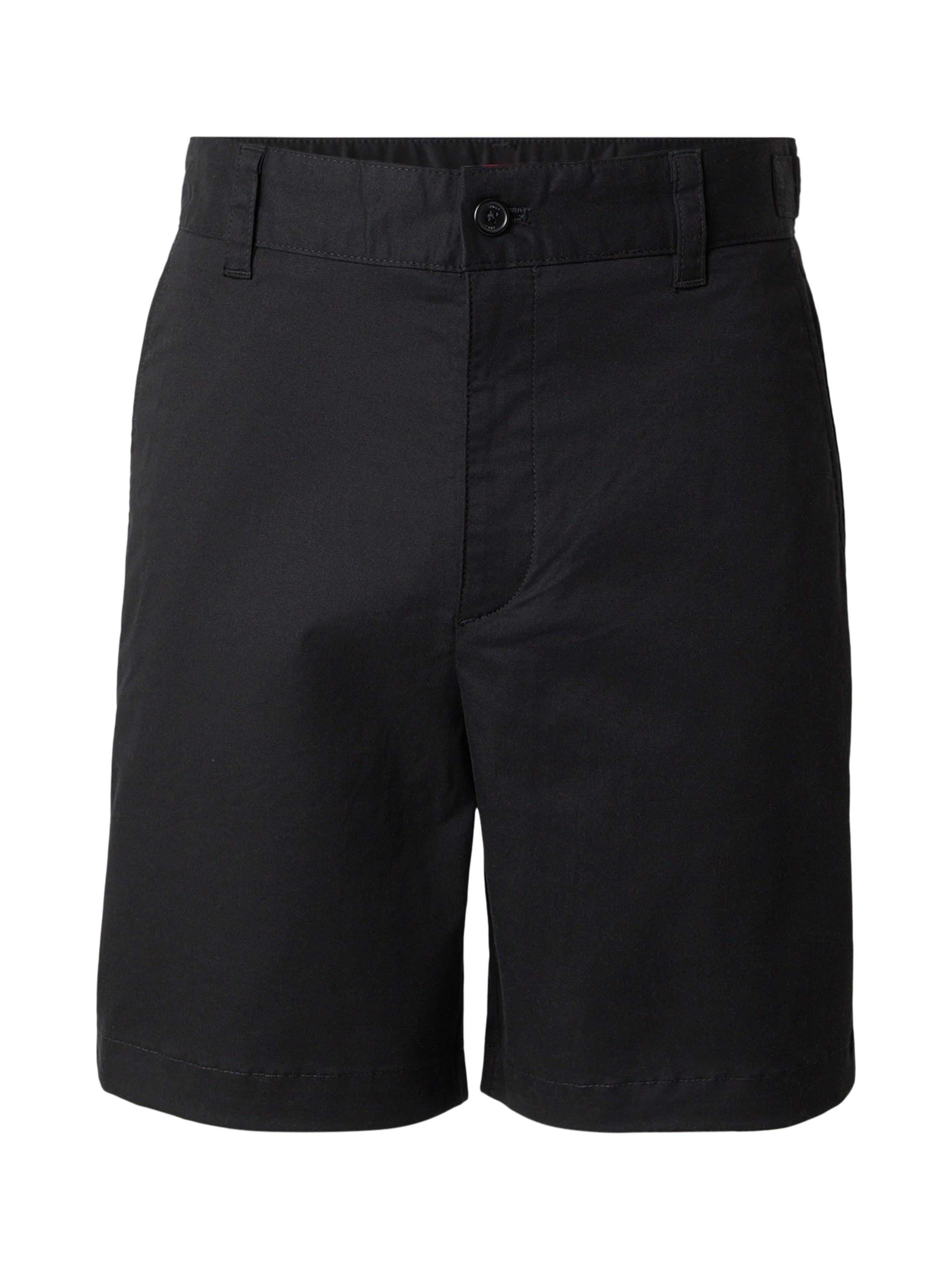 HUGO Regular Chino trousers 'Genar261S' in Black: front