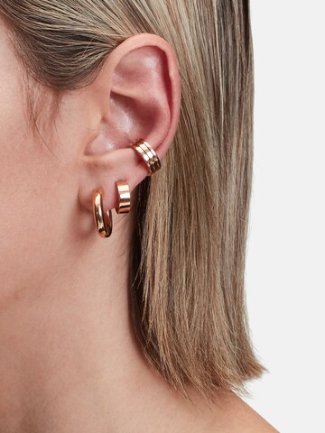 Boucles d'oreilles Liebeskind Berlin en or : devant