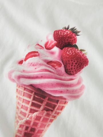 NAME IT - Camiseta 'NKFVOTIA' en blanco