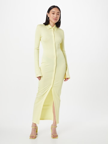 Chiara FerragniPletena haljina - žuta boja: prednji dio
