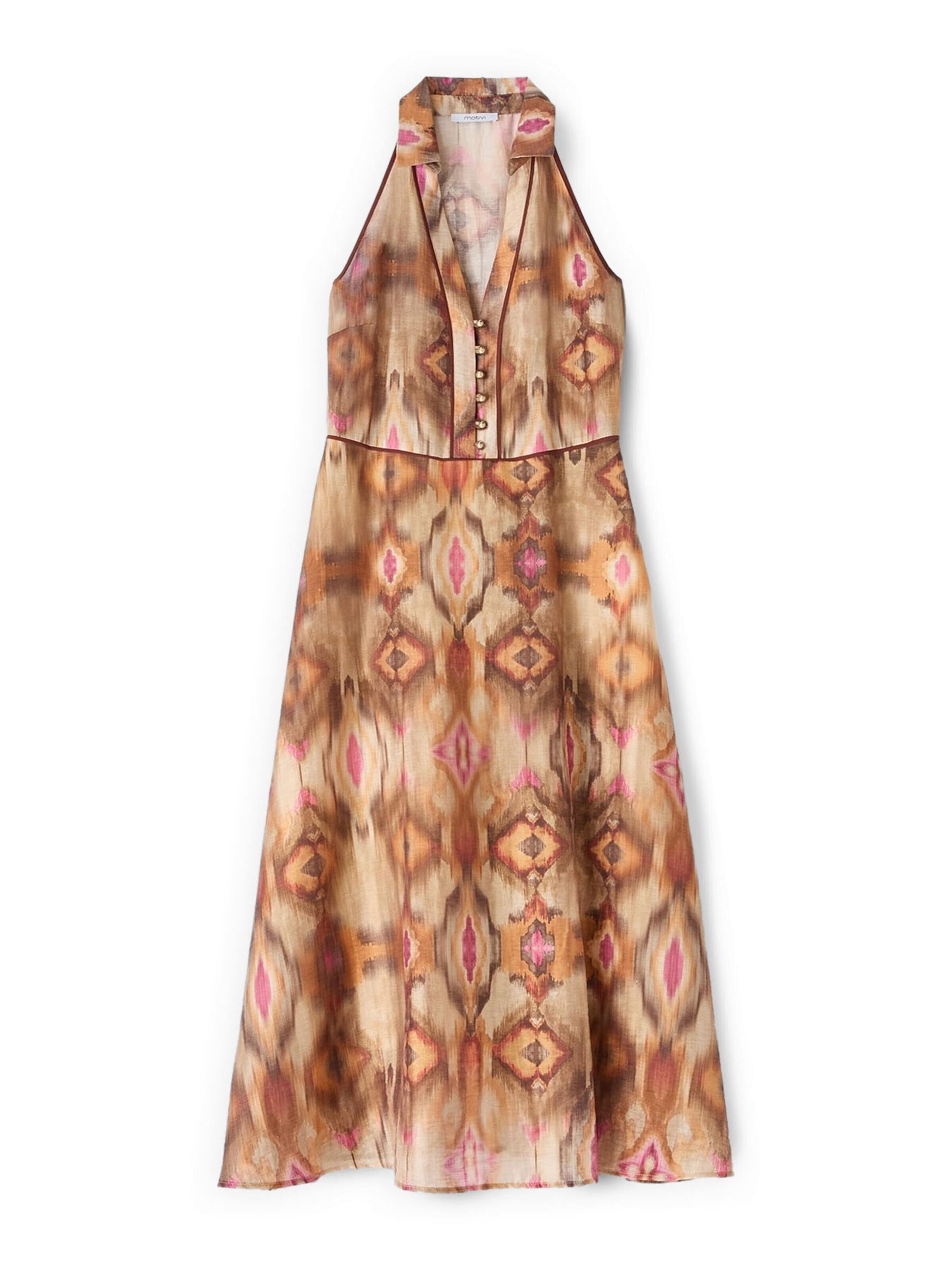 Robe MOTIVI en marron : devant