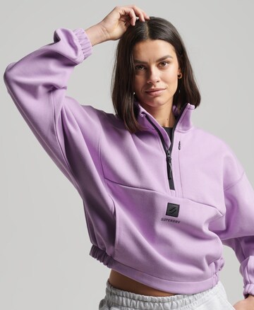 Superdry Sweatshirt 'Tech' in Purple