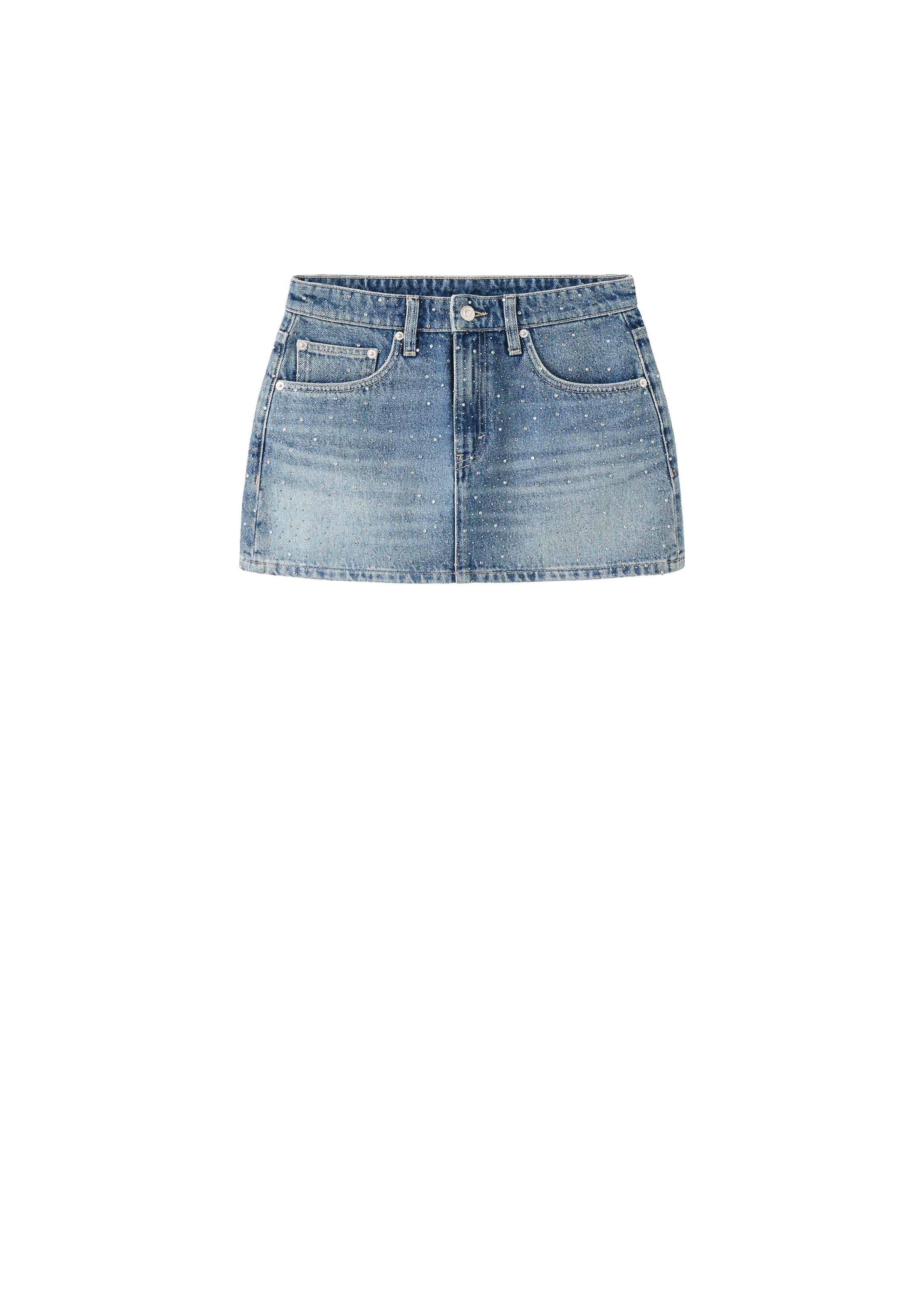 MANGO Rok 'ESTRELLA' in 34 in de kleur Blauw denim, Productweergave