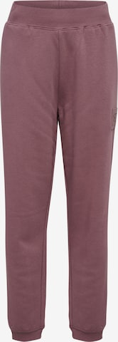 Hummel Sports trousers in Purple: front