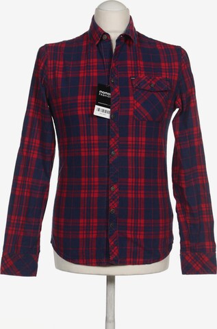 BLEND Button Up Shirt in S in Blue: front
