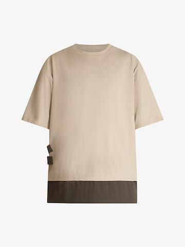 DARK LABEL - Camisa em bege: frente