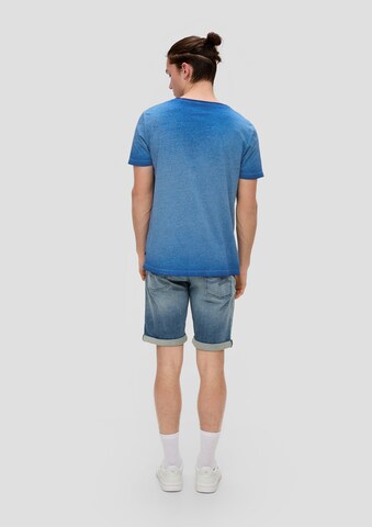 QS T-Shirt in Blau: Rückseite