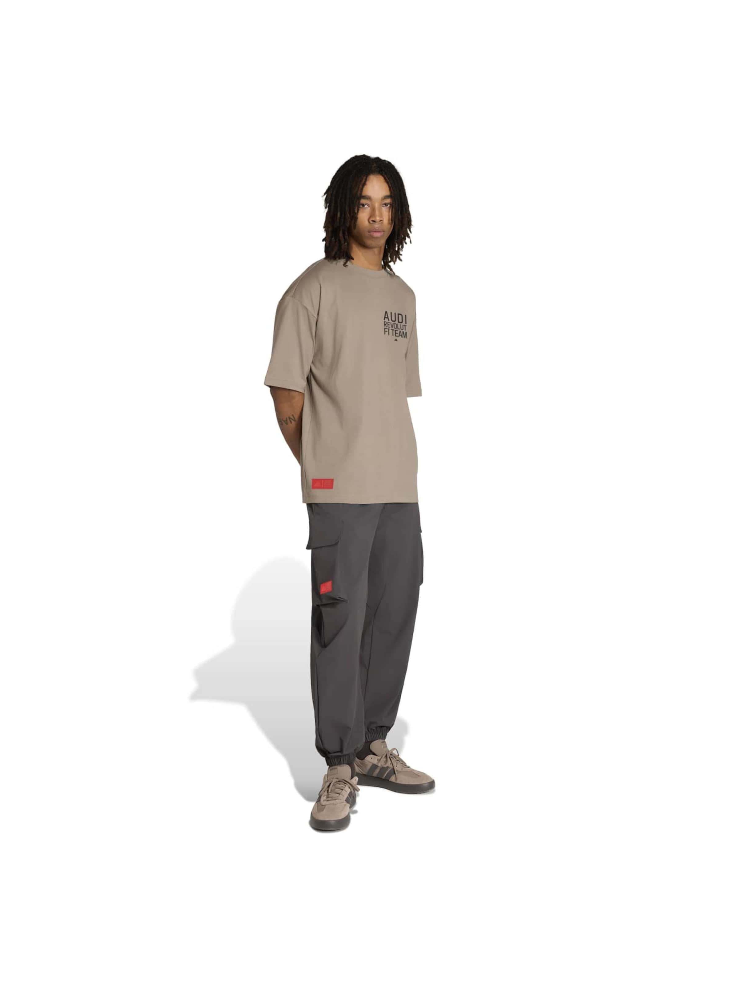 ADIDAS SPORTSWEAR Tapered Sportbroek 'AU EF' in Zwart