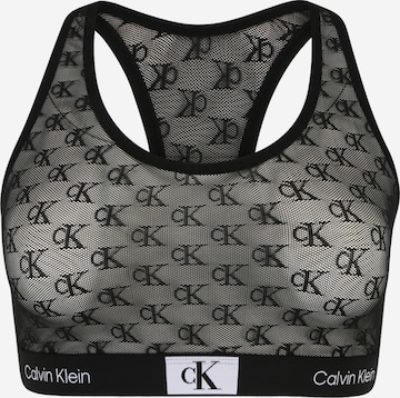 Calvin Klein Underwear Plus Bralette Bra in Black: front