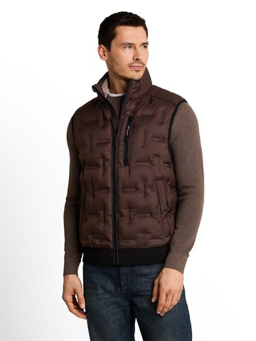 TOM TAILOR Vest in Brown: front