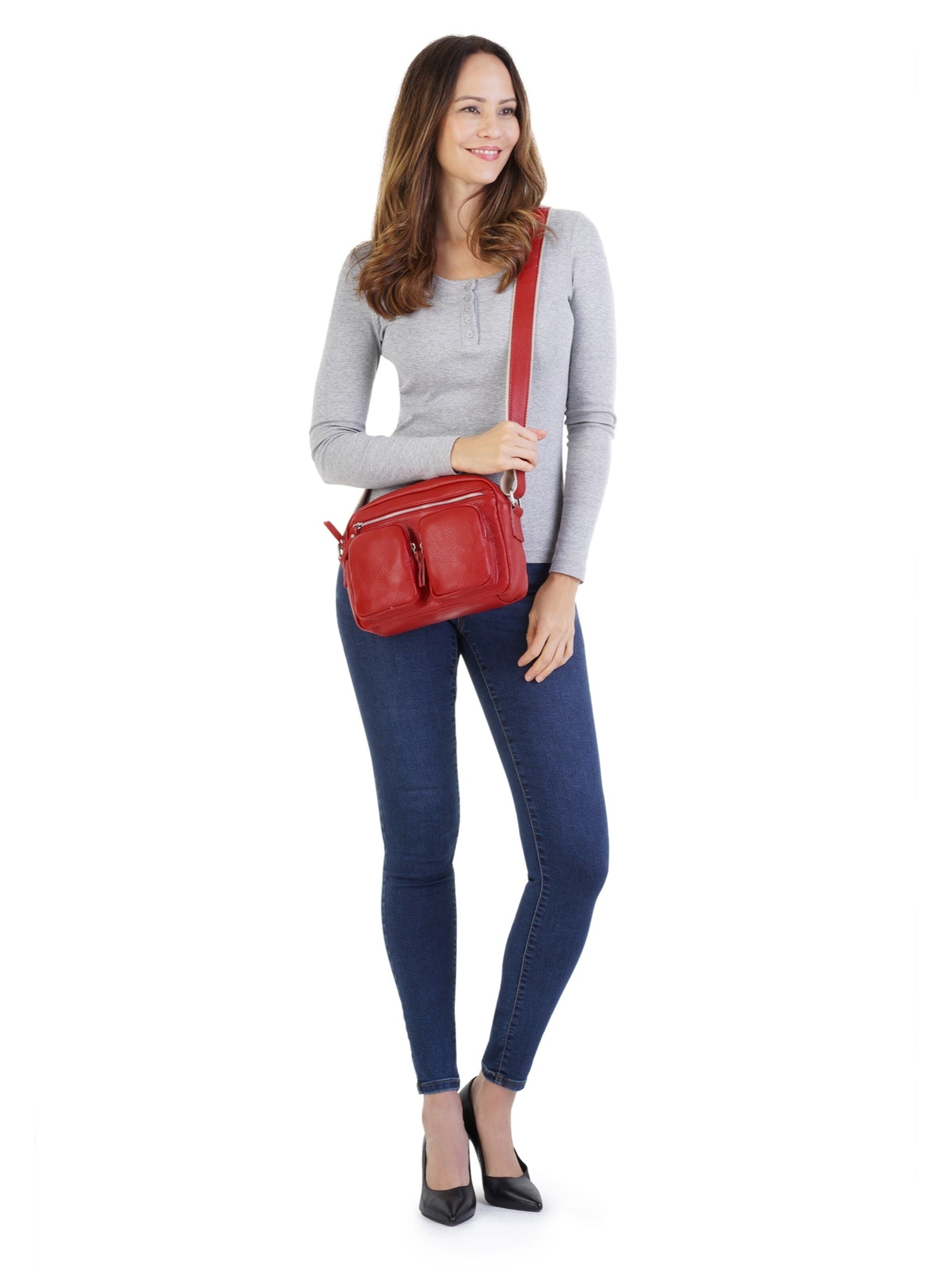 Sac à bandoulière Samantha Look en rouge : devant