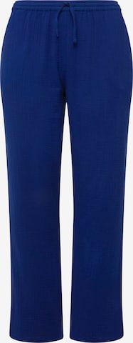 Pantalon Ulla Popken en bleu : devant