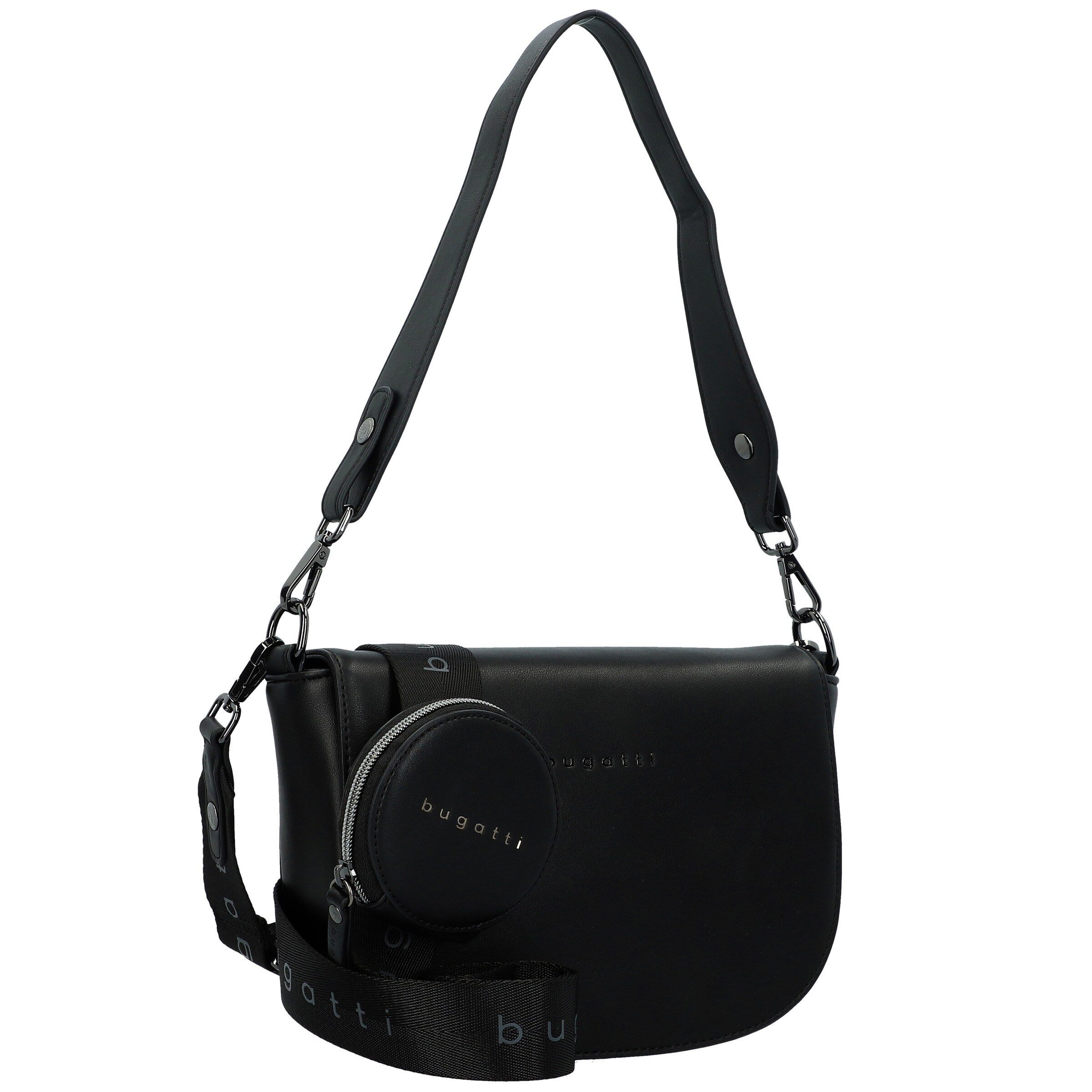 bugatti Schultertasche 'Almata' in Schwarz