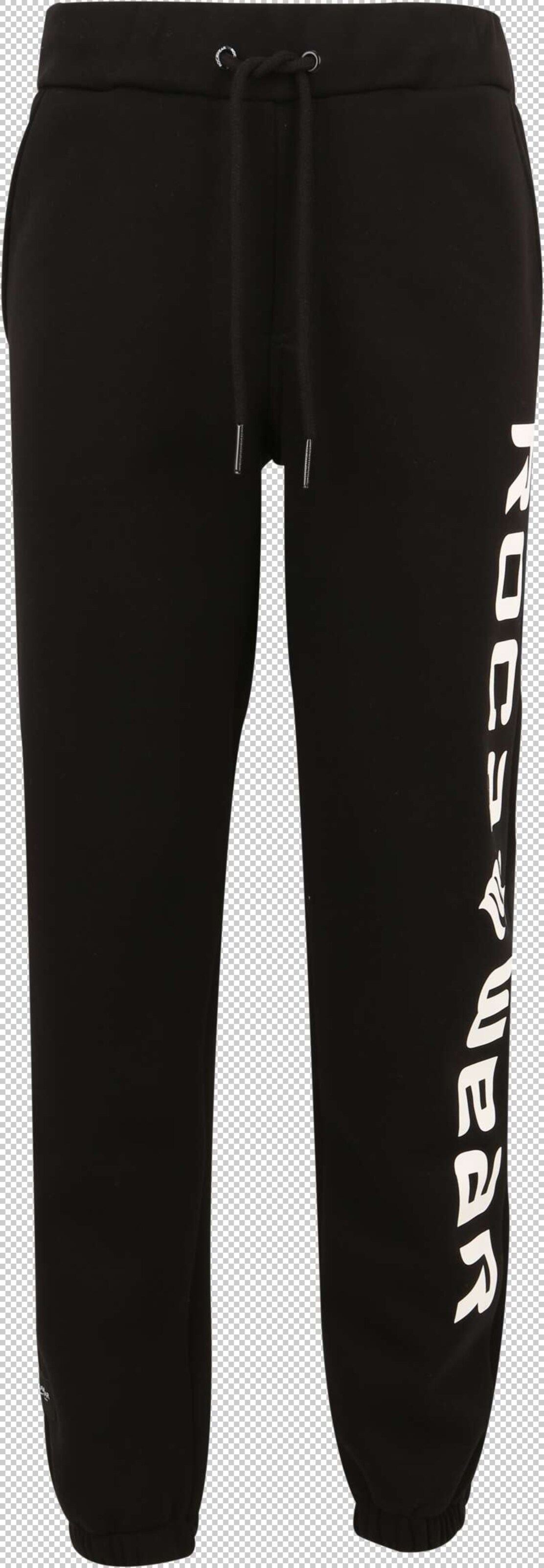 ROCAWEAR Tapered Sweathose in Schwarz: Vorderseite