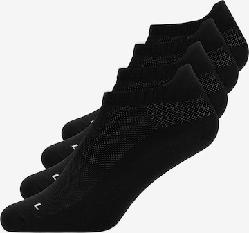 SNOCKS Ankle Socks in Black: front