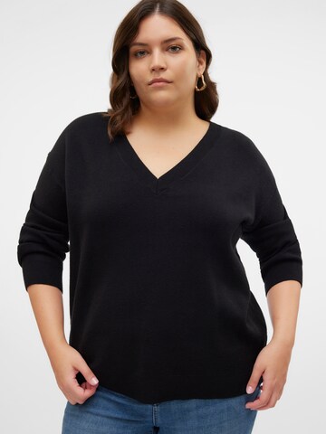 Vero Moda Curve Trui 'VMCGold' in Zwart