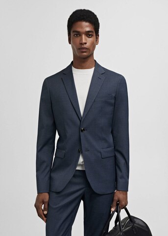 MANGO MAN Slim Fit Sakko in Blau: predná strana