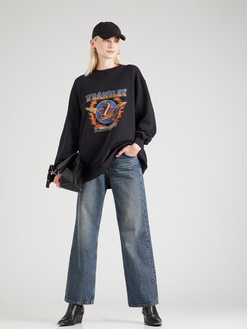 WRANGLER Sweatshirt 'OVERSIZED SWEAT' in Schwarz