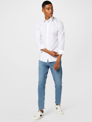 SELECTED HOMME - Slim Fit Camisa 'Ethan' em branco
