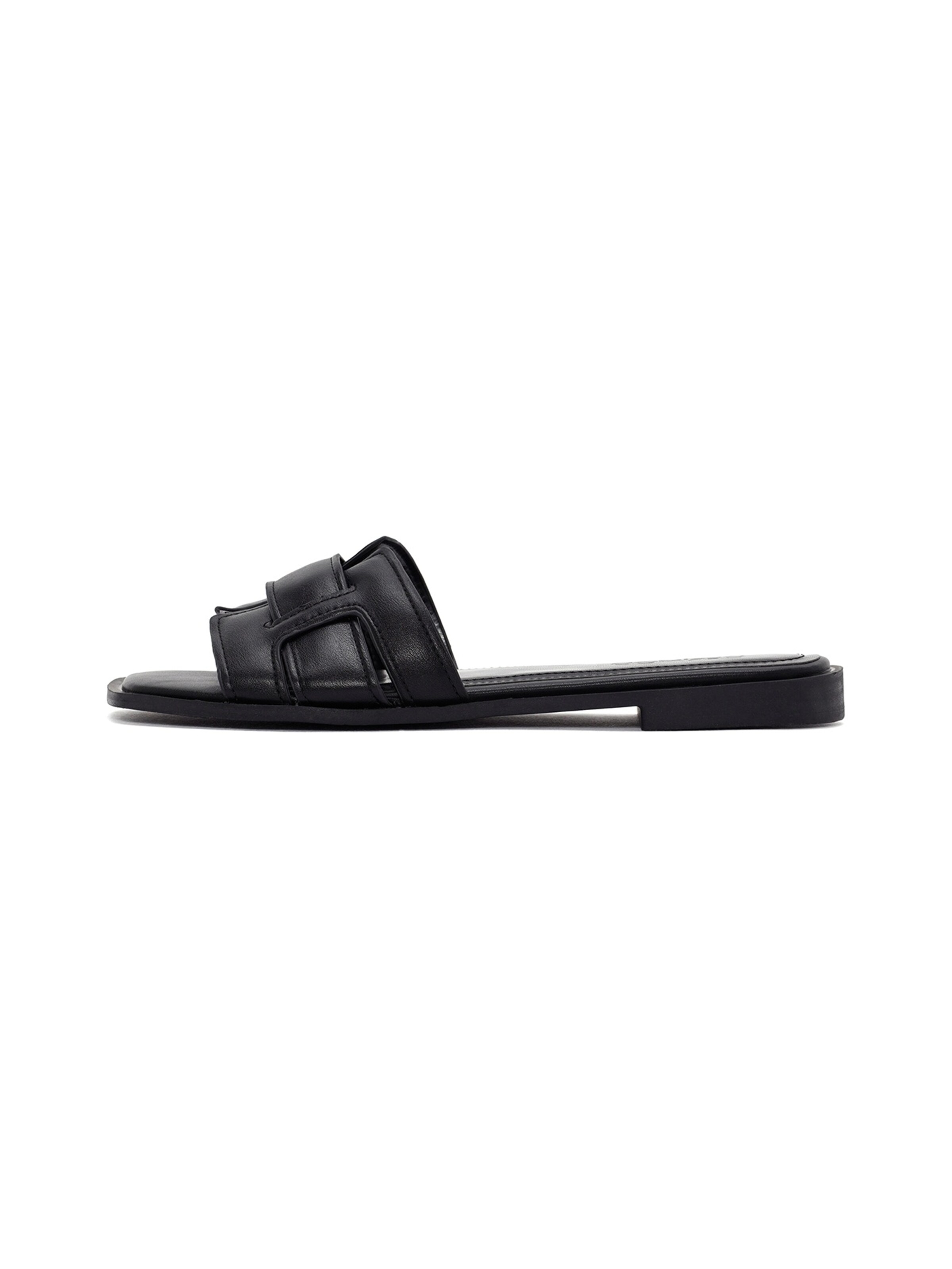 Derimod Mules in Black: front